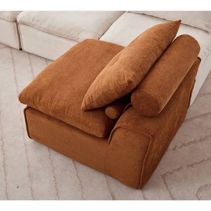 HOMYCASA DESIGN INC - Wholesale Sofa - Modular Sofa Chenille Fabric Neck Lumbar Pillow Space Saving12