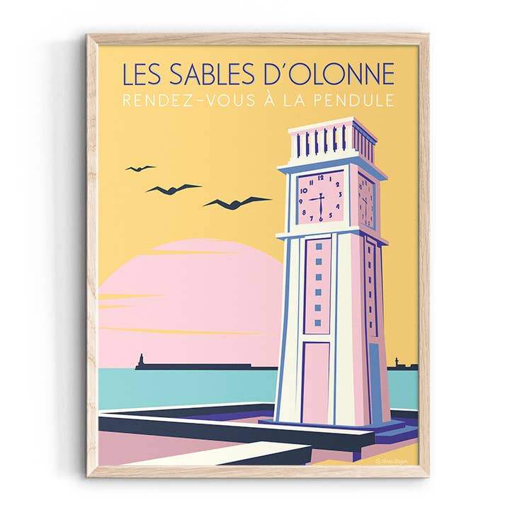 Affiche LES SABLES D'OLONNE Appuntamento all'orologio per la vendita all'ingrosso da parte di Le Beau Bazar