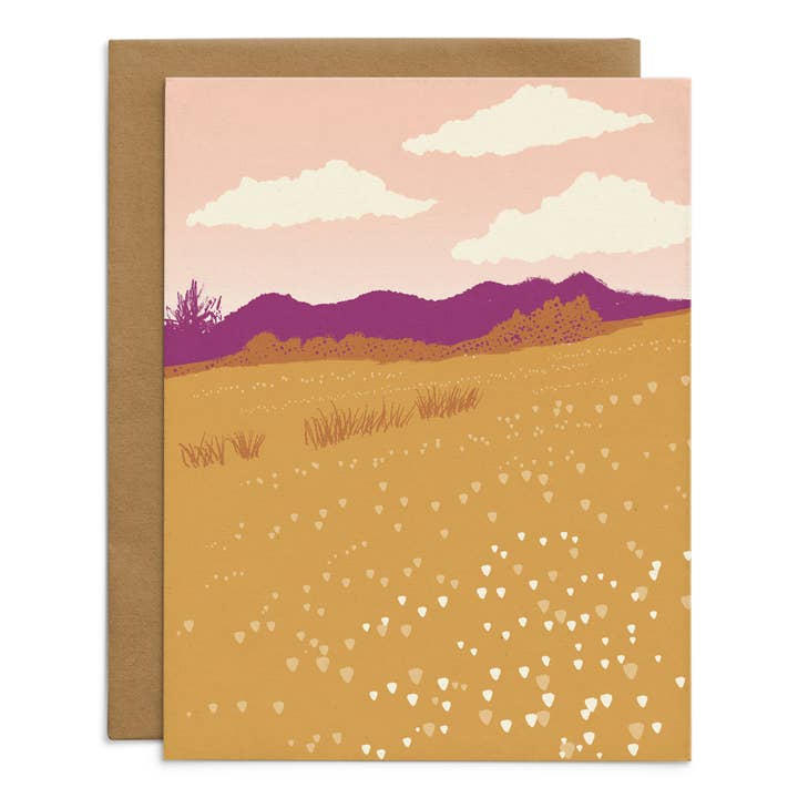 Purple Mountains Everyday Card for wholesale by Starfangled Press