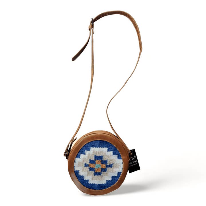 Saddle Canteen Crossbody Bag Southwestern Crossbody Dakota Purse for wholesale by Ranch Junkie