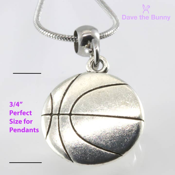 Dave The Bunny - Wholesale Pendant/charm necklace - Basketball Necklace1