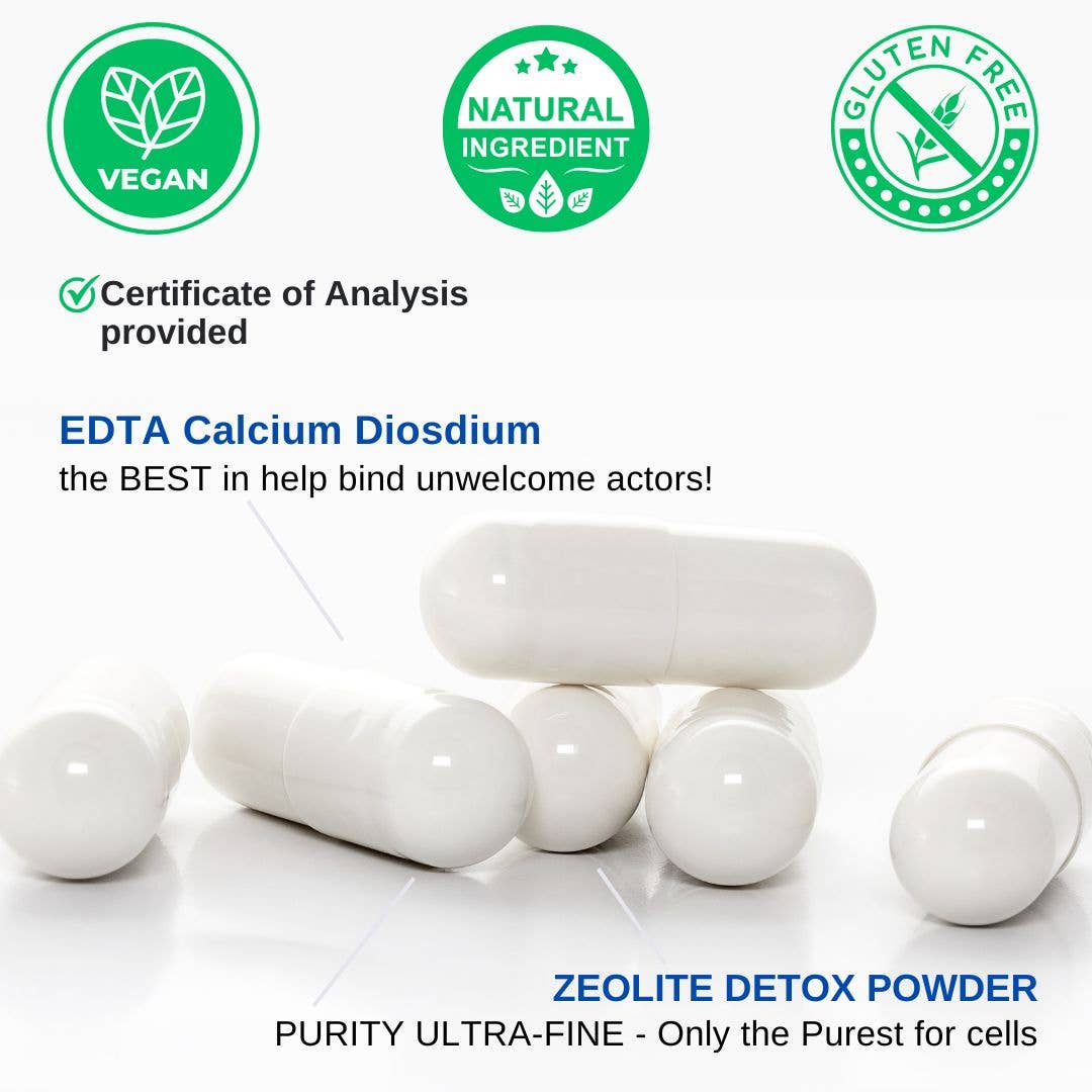 VINATURA SUPPLEMENTS - Wholesale Oral Supplement/Vitamin - EDTA (Calcium Disodium) Zeolite 1500mg2