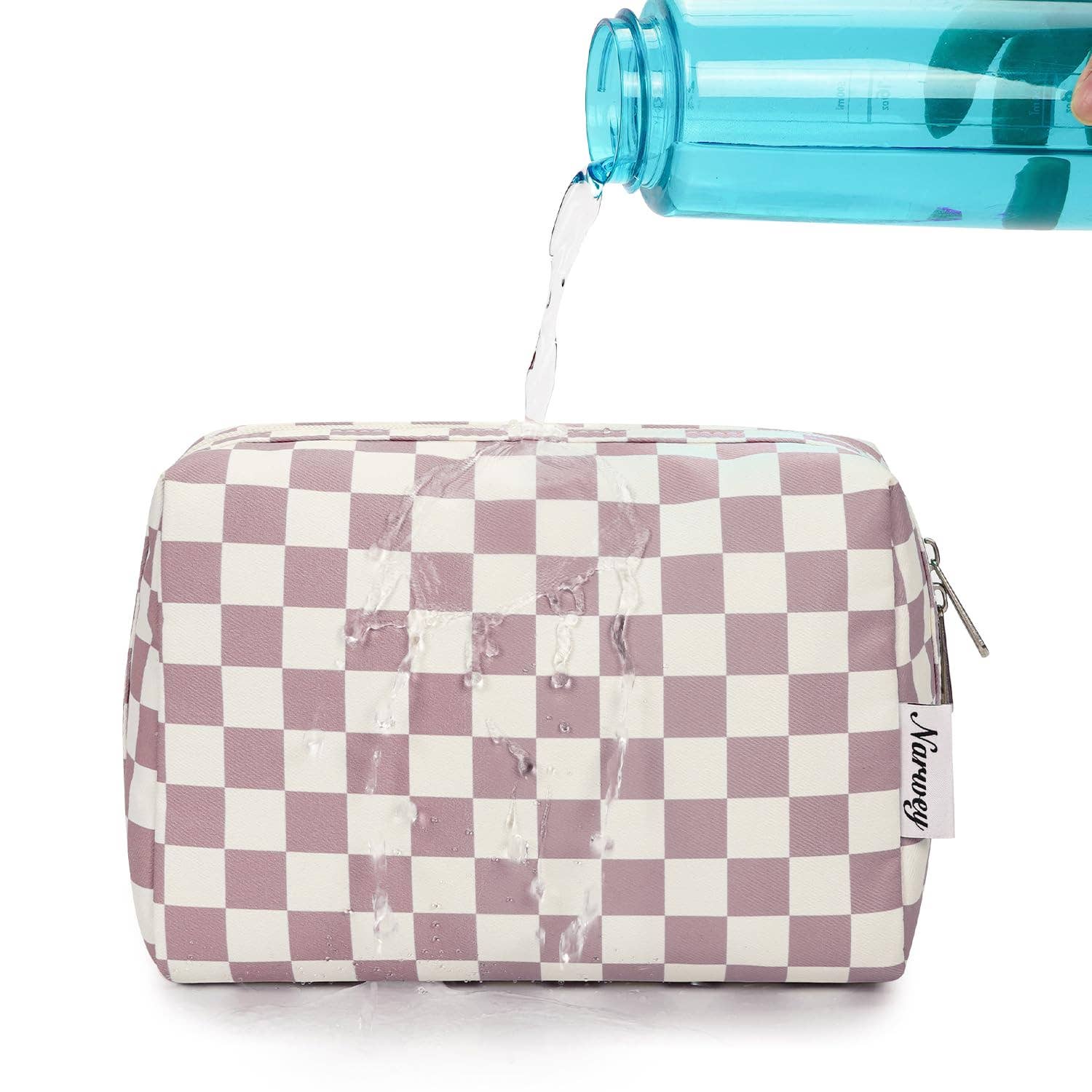 wandf - Wholesale Makeup/Cosmetic Bag - Checkered Makeup Bag Travel Cosmetic Bag Organizer Toiletry44