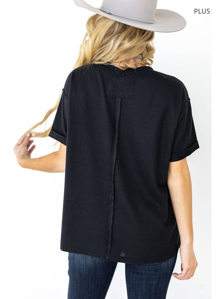 Andrée by Unit - Wholesale Knit Top - Women's - PLUS SIZE Casual Knit Dolman Top