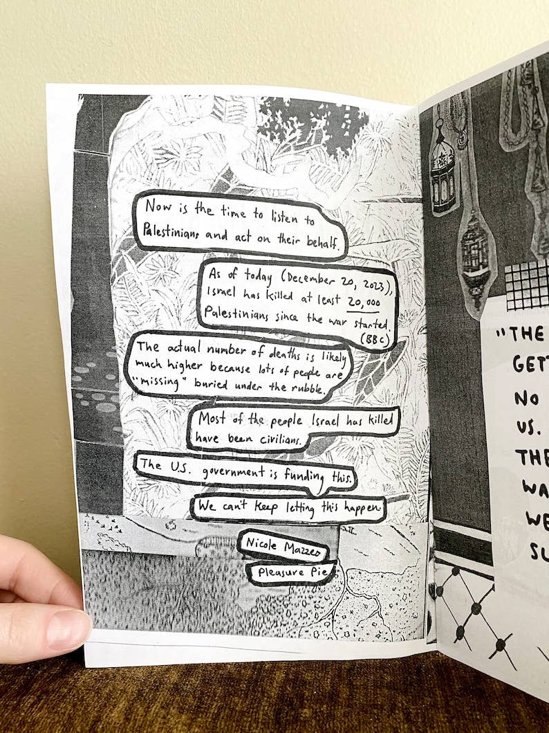 Pleasure Pie - Wholesale Politics & Current Events Book - We [Palestinians] Are Not Going Away Zine1