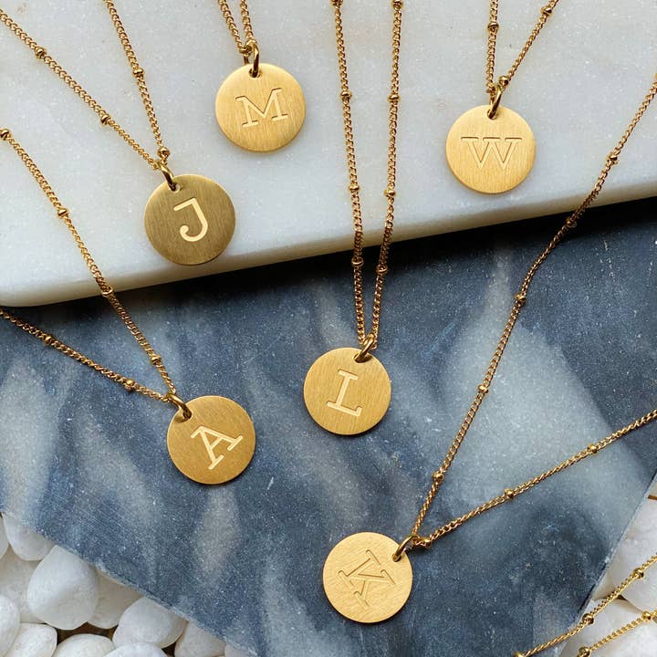 Ellison+Young - Wholesale Pendant/Charm Necklace - Ellison + Young: Singular Charm Initial Necklace