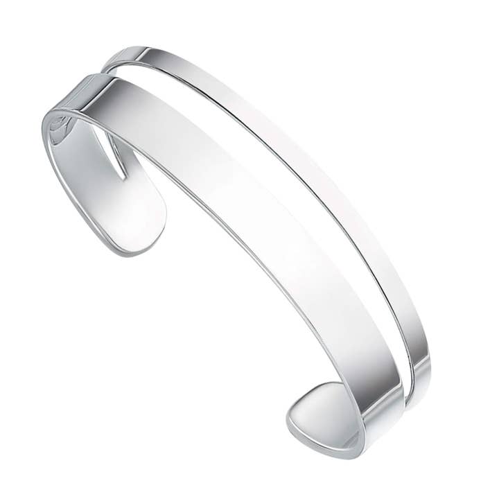 D-form och platt vridmomentarmband för wholesale av Gecko Jewellery