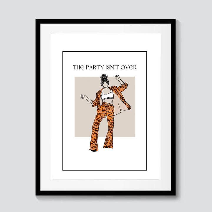 Stampa d'Arte A4 "La Festa Non è Finita" per la vendita all'ingrosso da parte di STETCH