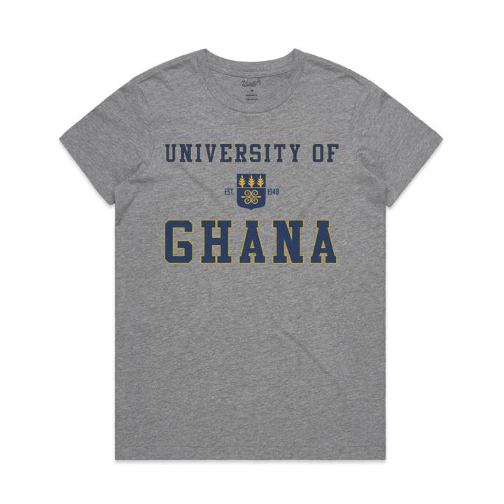 Universitetet i Ghana Dam T-shirt i Heather Grå 09 för wholesale av Varsity54