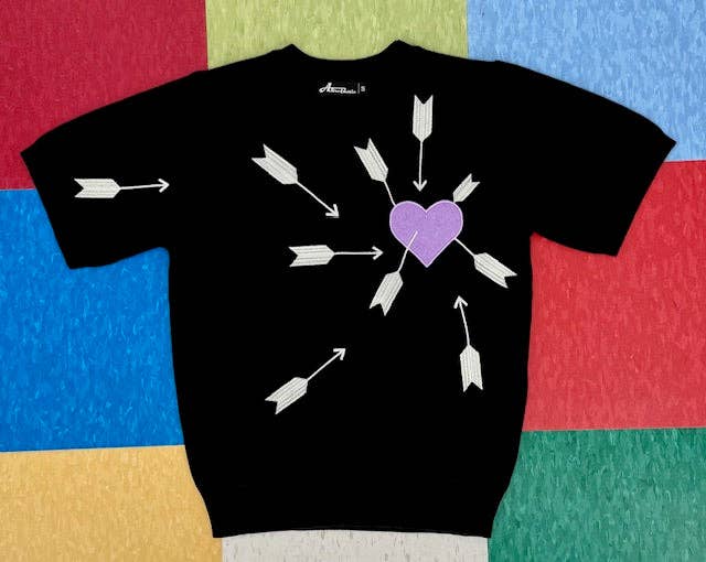 Astro Bettie - Wholesale Knit Sweater - Women's - Carefree Lavender Sweater  - Black1