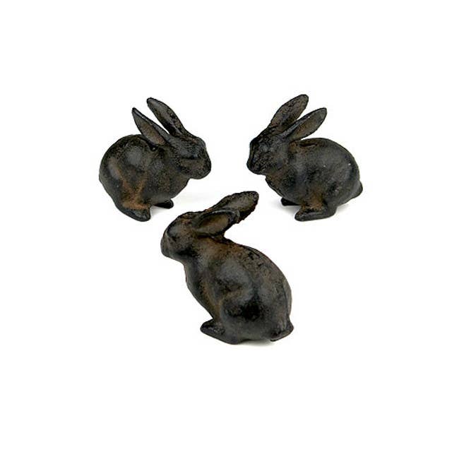 Vagabond Vintage - Wholesale Decorative Figurine - Small Cast Iron Rabbit