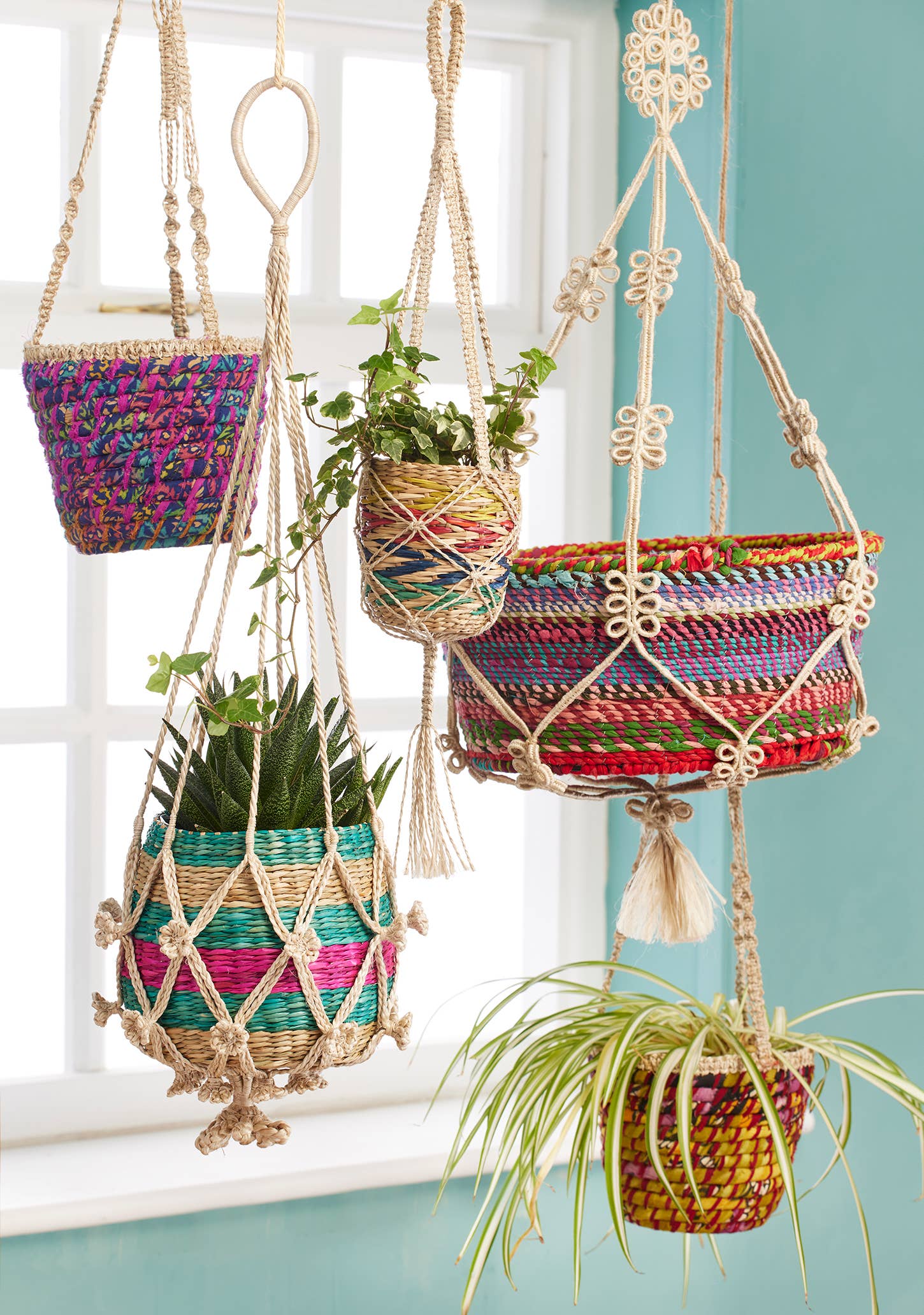 Namaste – wholesale Hanging planter – Decorative Macrame Jute Plant Hanger3