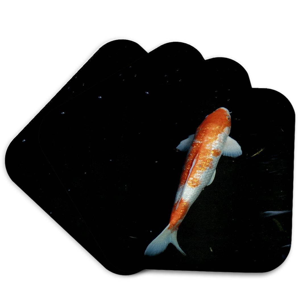 3dRose - Wholesale Coasters - 3dRose, Orange White Colors Koi Fish, Coaster7