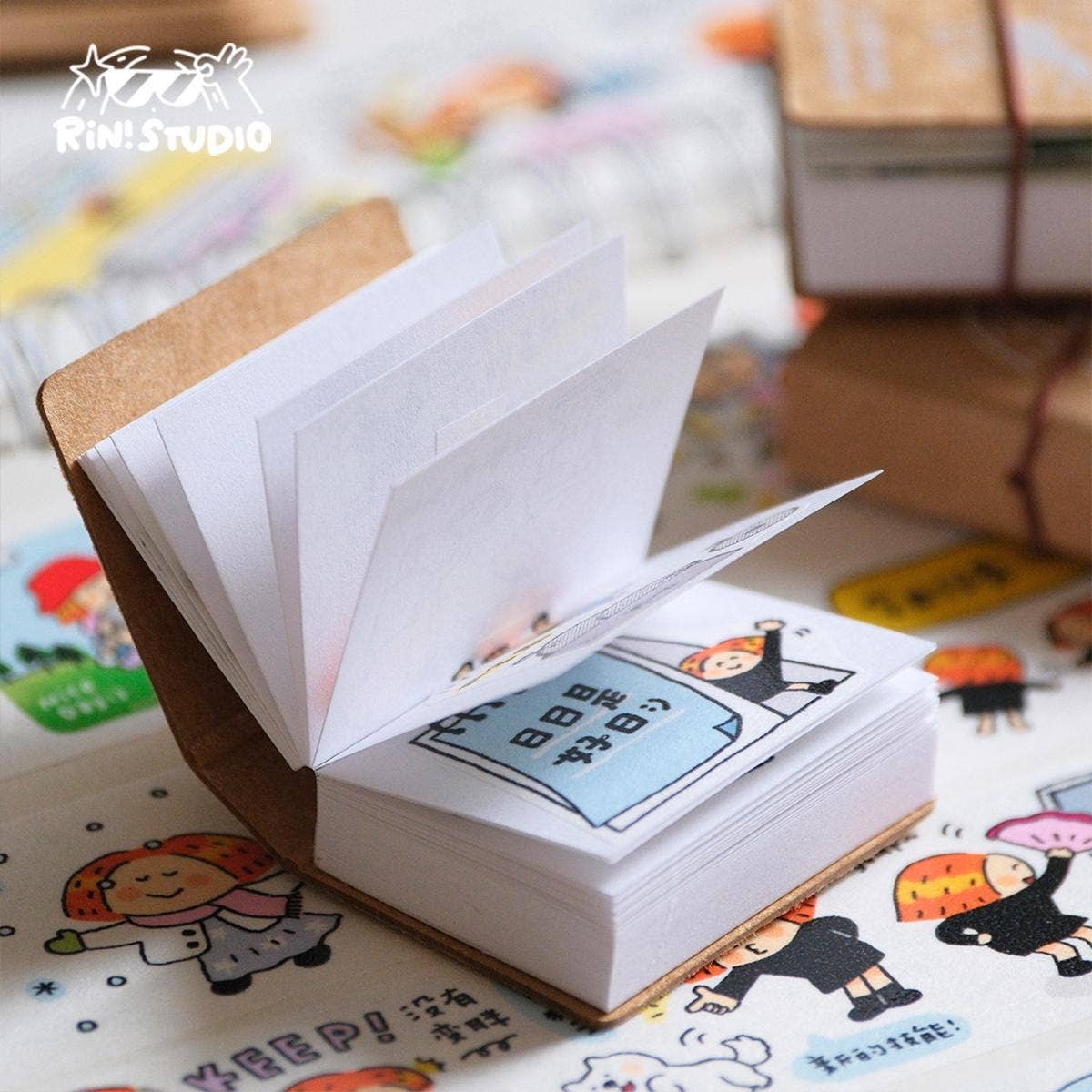RiN! Studio US - Wholesale Notebook - Mini Notebook, Tiny Notebook, Sketch book, Kawaii Journal, Aesthetic Notebook, Cute Journal, Stationary, Schedule Journal, Thumbnail book5