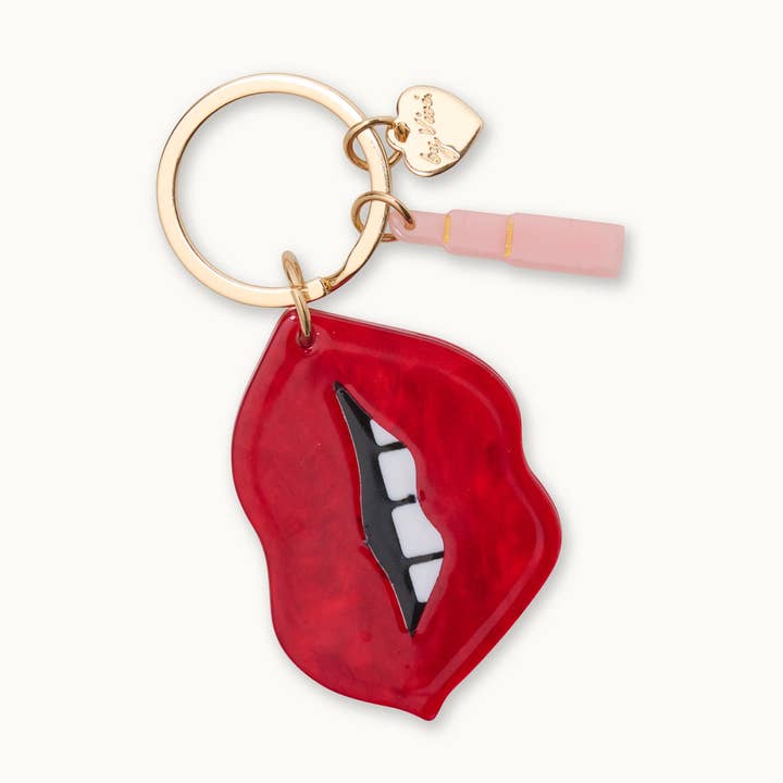 Porte-clés lèvres pour la vente par by Vivi.