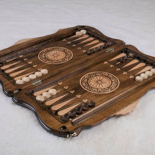 Backgammon Eternity with Ararat Mountain 24 x 24" x 2" for wholesale by Hrachya Ohanyan