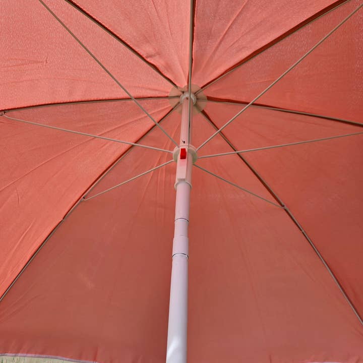 Meinposten - Wholesale Beach Umbrella - Parasol Beach Umbrella UV Protection with Fringe Bag Tiltable Ø 150 cm25