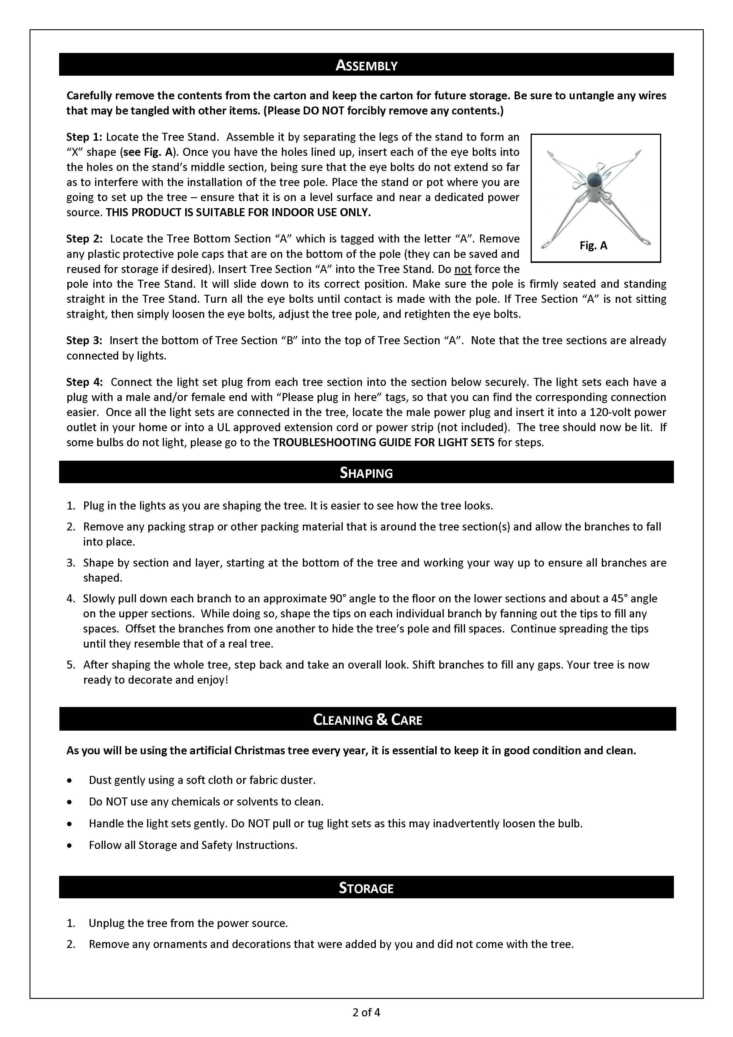 Haute Decor - Wholesale Artificial Christmas Tree - 4 Foot Prelit Blue Cotton Candy Flocked Fir Christmas Tree5