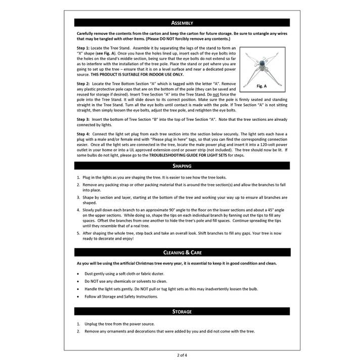 Haute Decor - Wholesale Artificial Christmas Tree - 4 Foot Prelit Blue Cotton Candy Flocked Fir Christmas Tree5