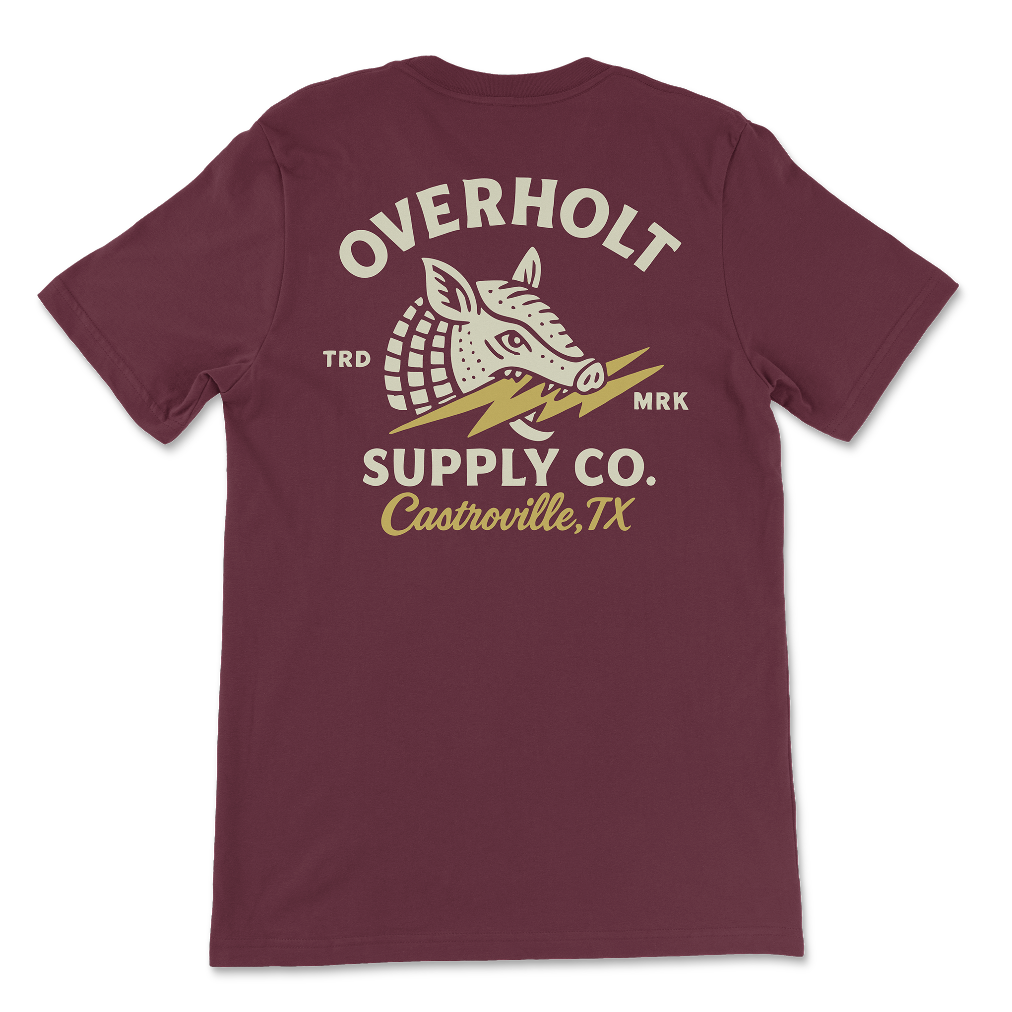 Overholt Supply Co. - Wholesale Screen Printed T-Shirt - Unisex - OSC-108 "Lightning Dillo" T-Shirt2