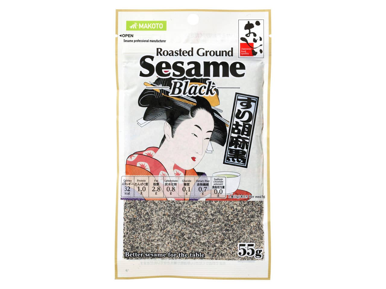LEONIS SHIRTS & FAVORITES - Wholesale Dried Spice - 100% Ground Black Sesame - Japan Quality
55g (1.9oz)0
