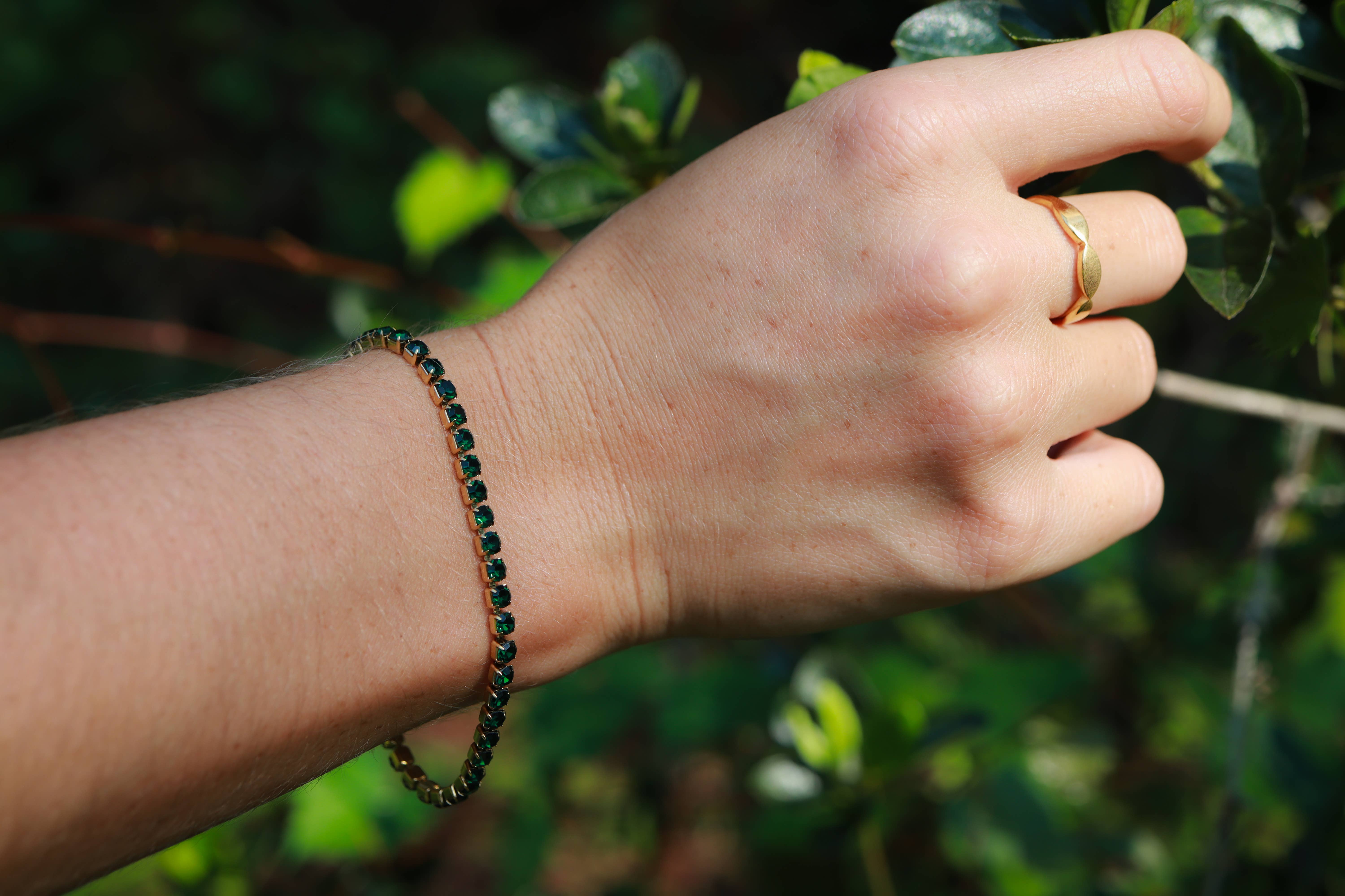 WJW - Wholesale Tennis Bracelet - 18K Gold PVD Coated Birthstone Tennis Bracelet1