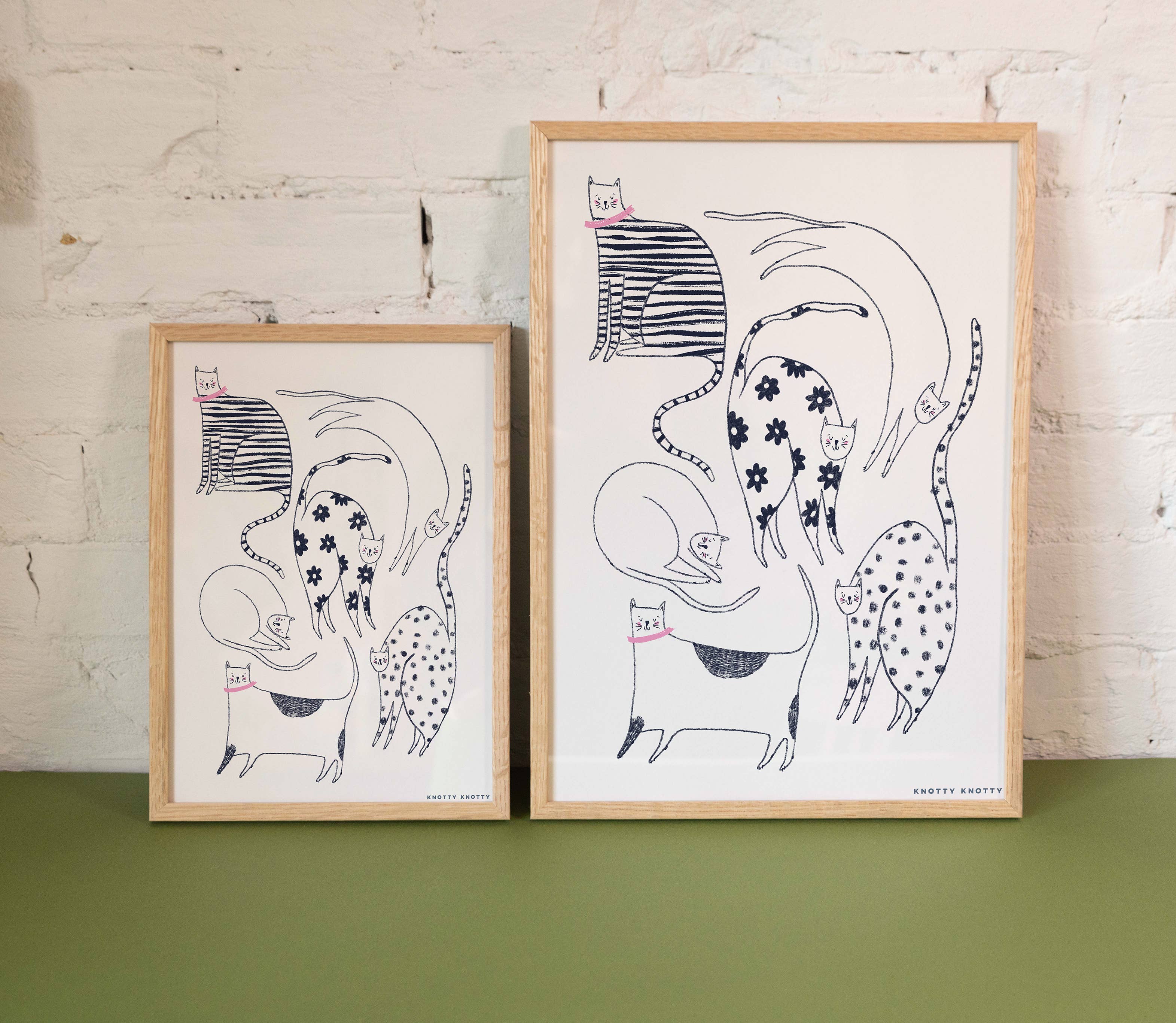 Knotty Knotty - Wholesale Art Print - Cool Cats – Art Print1