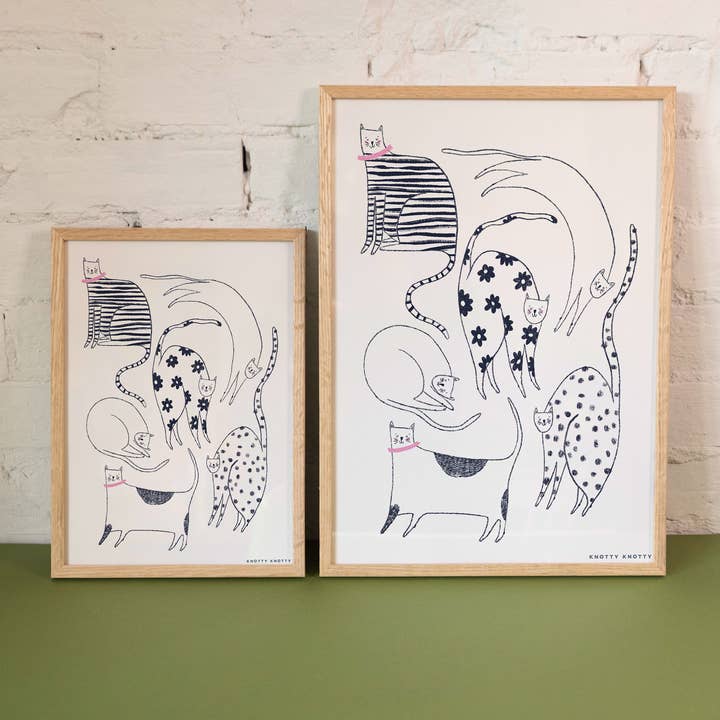 Knotty Knotty - Wholesale Art Print - Cool Cats – Art Print1