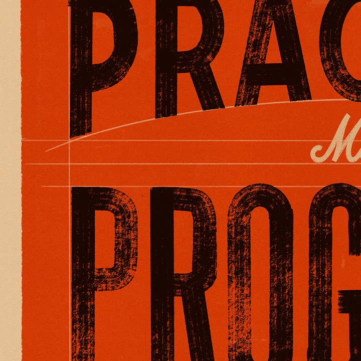 Telegramme Paper Co. - Wholesale Art Print - Practice Makes Progress2