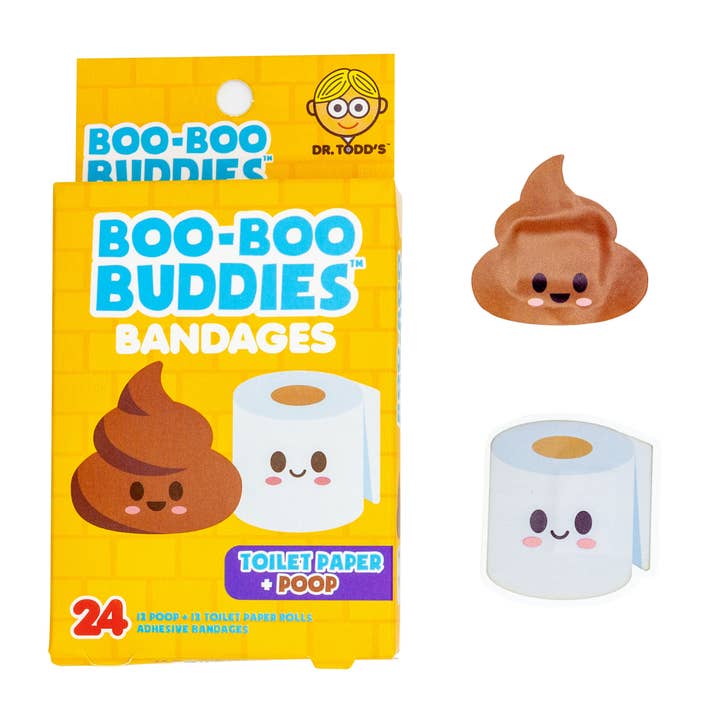 Kalan - Wholesale Bandaids/Bandages - Boo Boo Buddies Bandages - Toilet Paper + Poop
