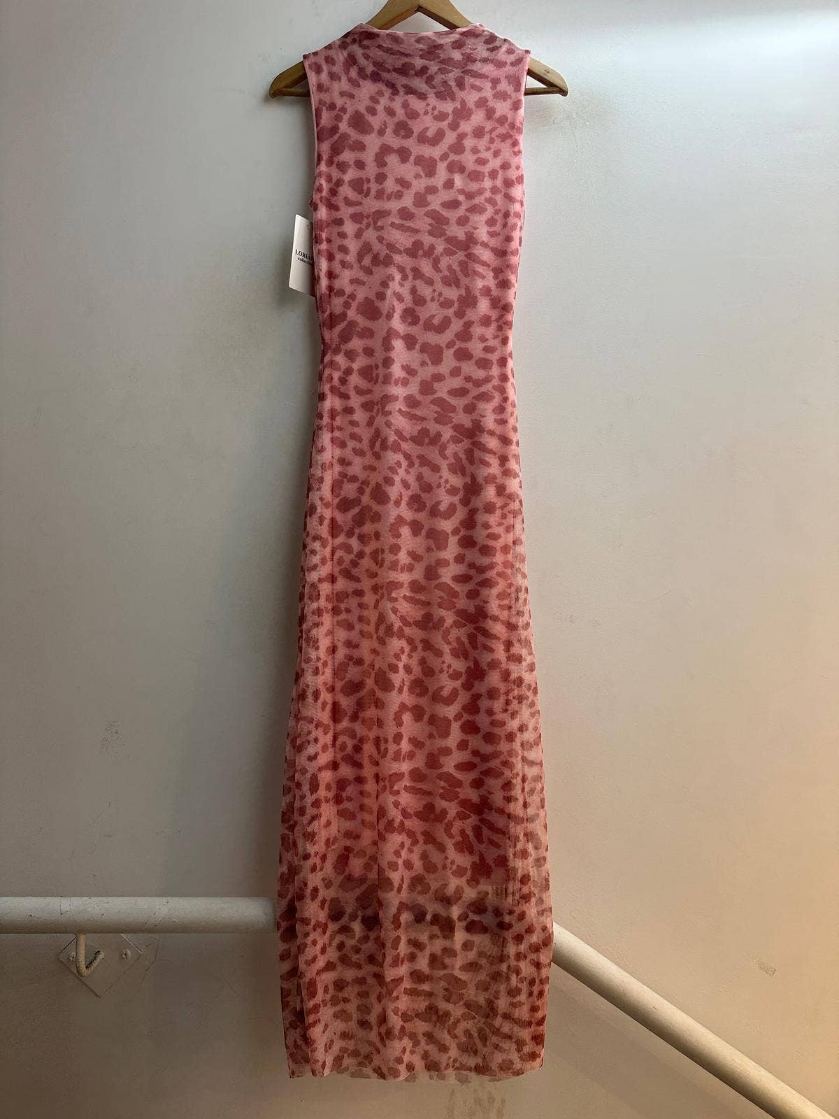 LORIANE – Engroshandel Kjole - Dame – Lang leopardprint kjole med for0