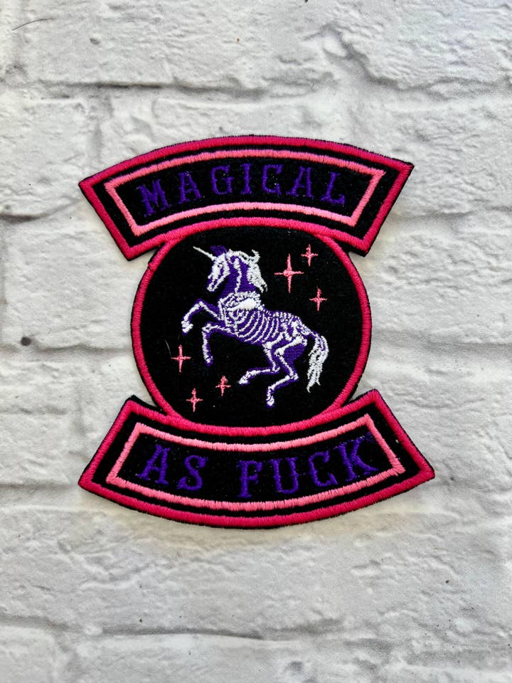 Magical as Fuck Iron-on Patch for wholesale by Thread Tatts Creative Agency