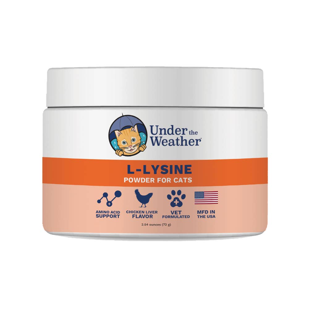 Pet Palette Distribution - Wholesale Pet Supplement - Cat - Under the Weather L-Lysine Powder for Cats 2.54oz