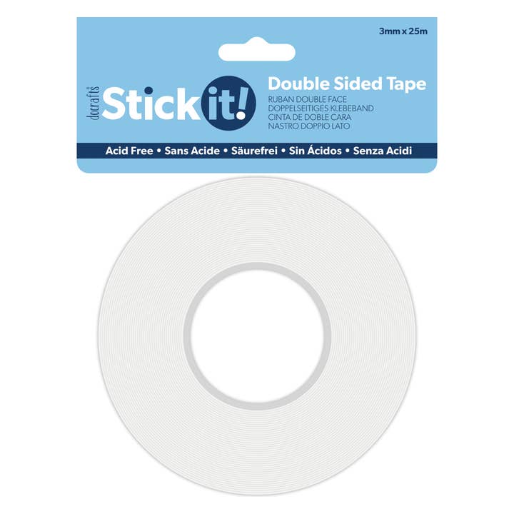 Stick It! 25m Double Sided Tape (3mm Width) for wholesale by West Design Products