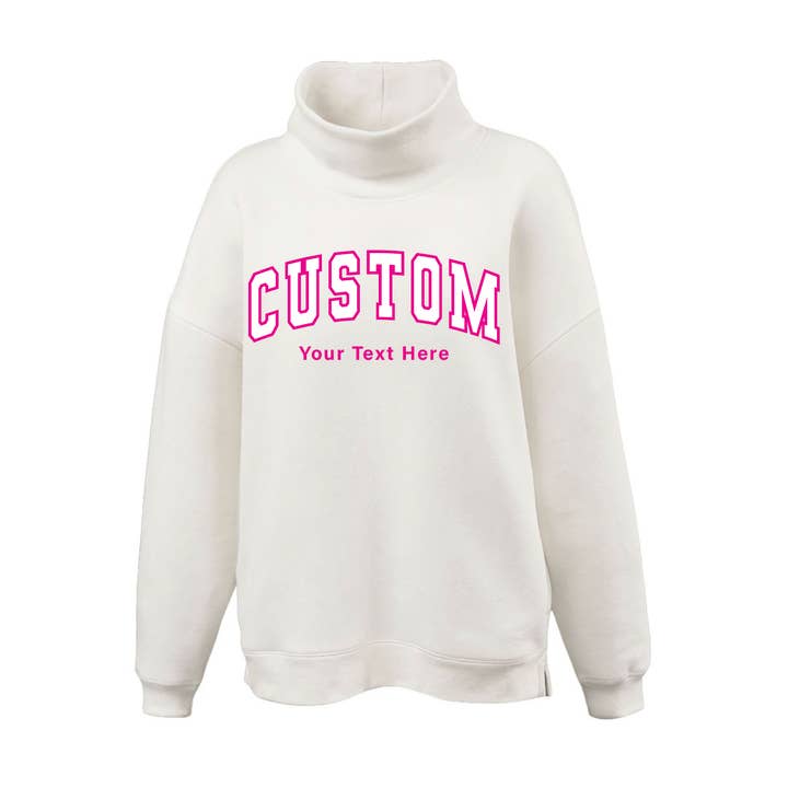 Custom Mock Neck Pullover | Boutique Personalized Sweatshirt for wholesale by McKenzie’s Infinity LLC