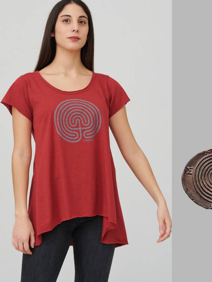 TUNIEK INSPIRA FIREBRICK ROOD voor wholesale door inspira