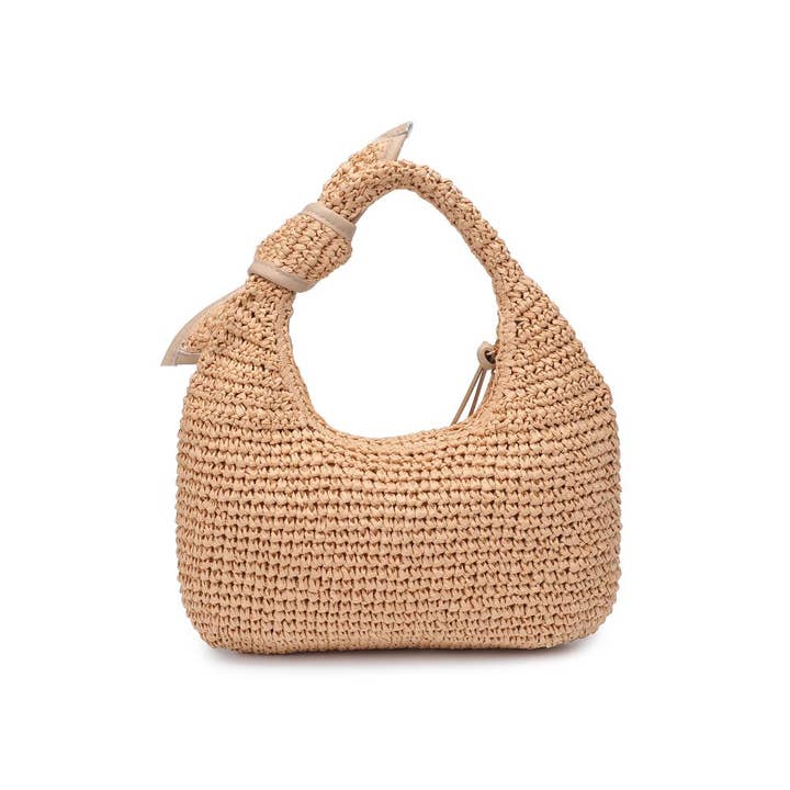 Natural Maple Straw Summer Beach Shoulder Bag for wholesale on Faire
