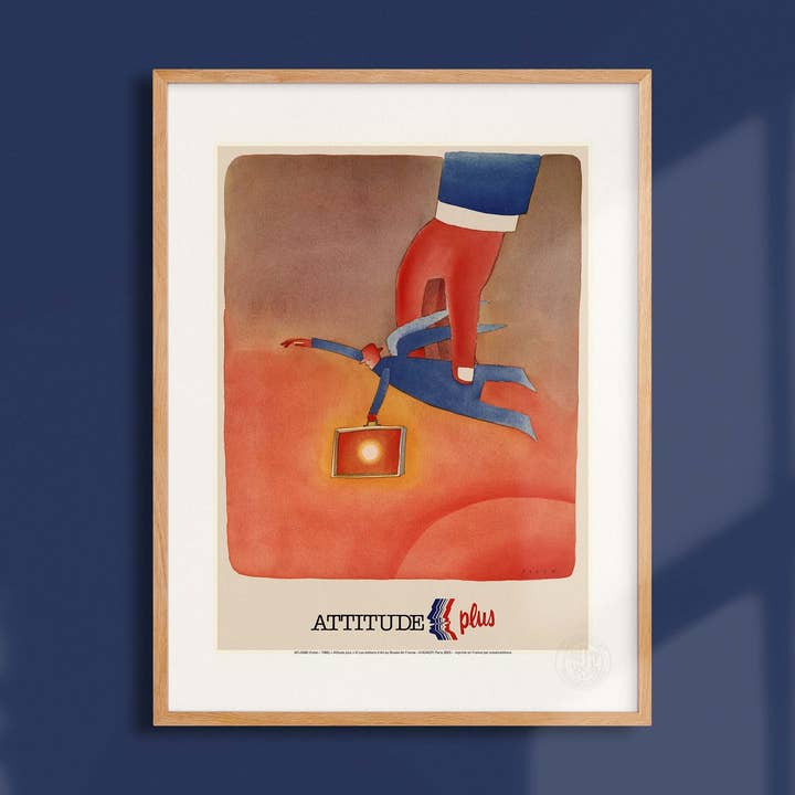 Affiche Air France / Attitude Plus - AFL0586 pour la vente par Oneart