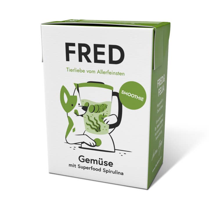 FRED Frullato di verdure con spirulina per la vendita all'ingrosso da parte di FRED & FELIA