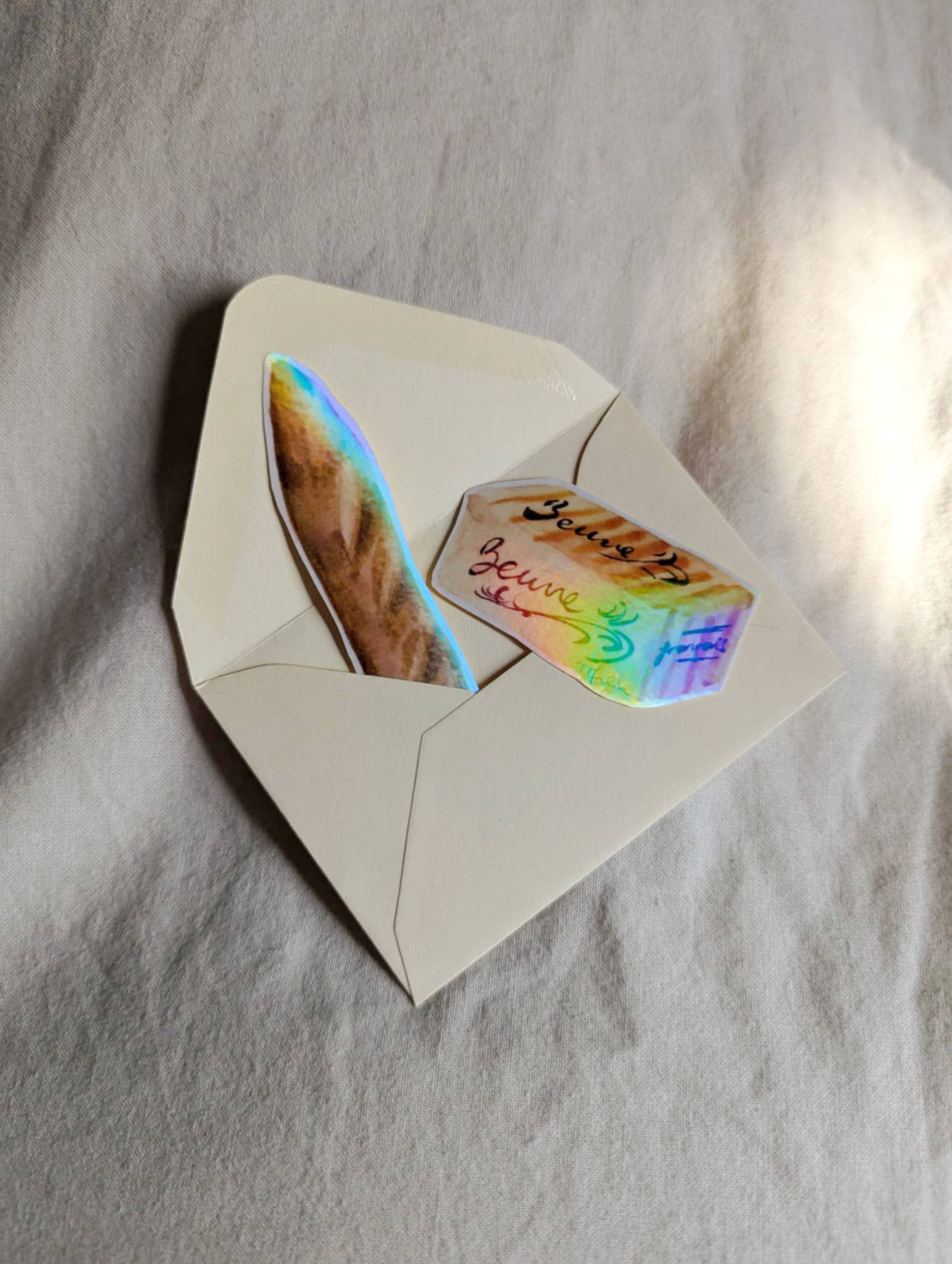 Tifalia - Wholesale Sticker - Holographic Stickers Baguette & Butter4