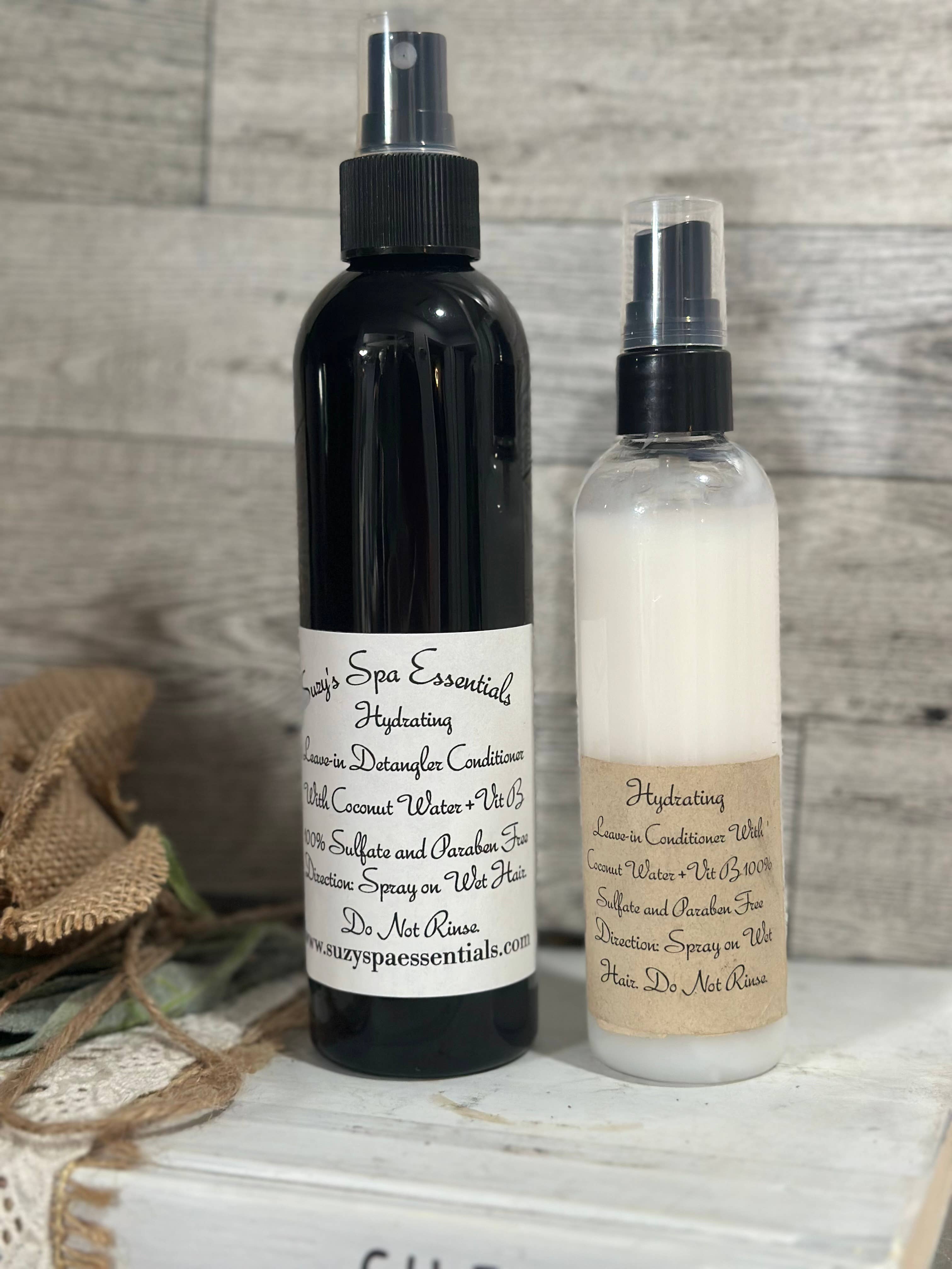 Suzy Spa Essentials - Wholesale Hair Leave-In Conditioner - Hydrating Leave-In Conditioner with Coconut Water – 8 oz2