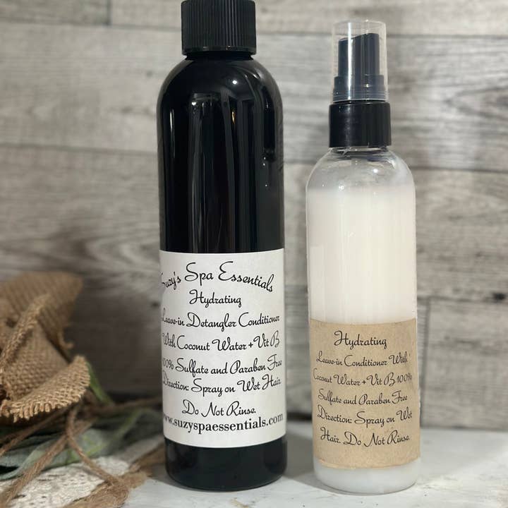 Suzy Spa Essentials - Wholesale Hair Leave-In Conditioner - Hydrating Leave-In Conditioner with Coconut Water – 8 oz2