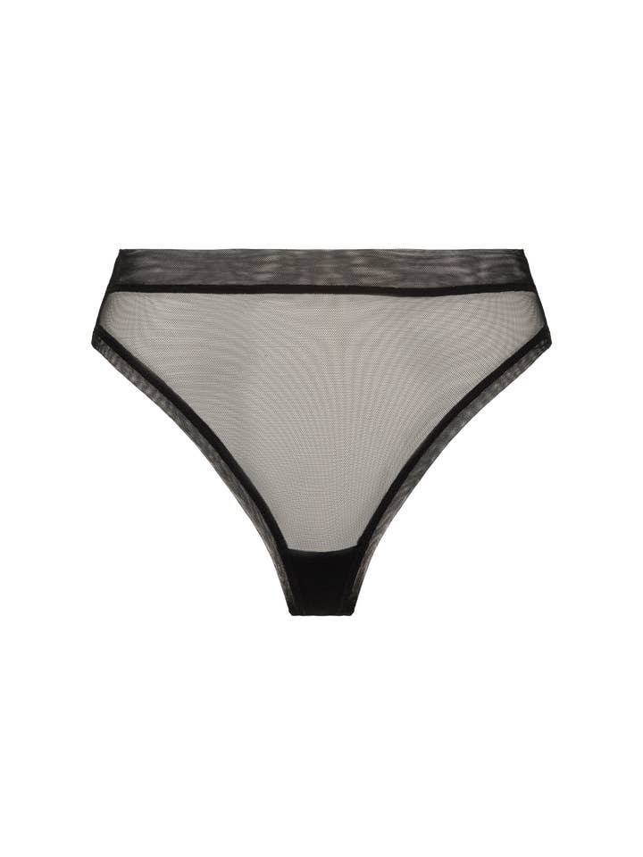 Nénés - Wholesale Underwear - Women's - Mira High Waisted Panties - Black