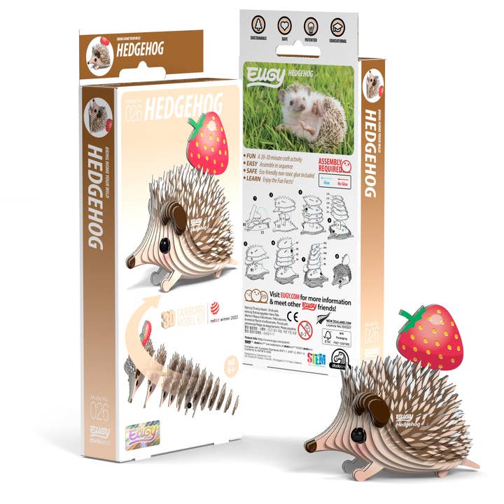 EUGY Hedgehog 3D Puzzle for wholesale by Safari Ltd.