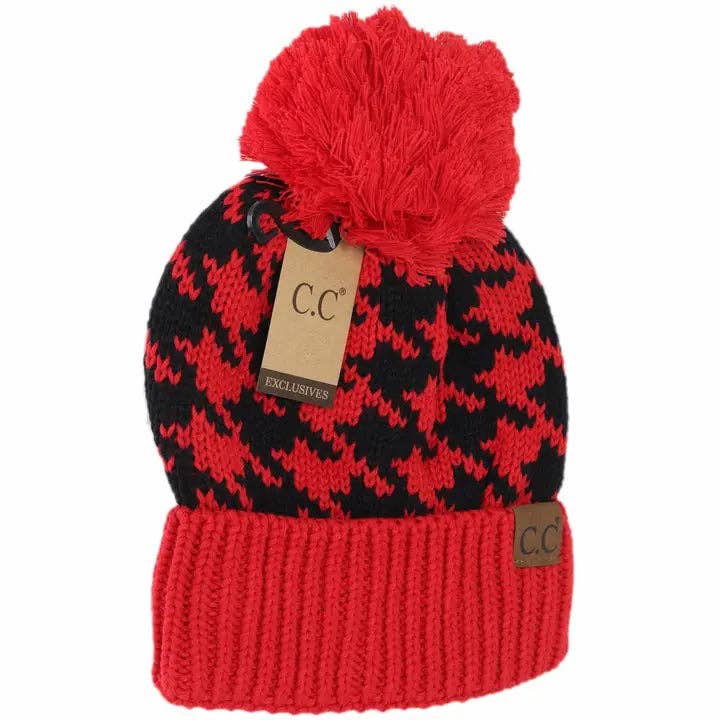 C.C Beanie - Venta al por mayor Gorro de lana - Mujer - Gorro Pom de pata de gallo YJ20250