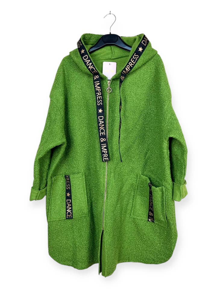 Lucky Nana - Wholesale Coat - Women's - AH 22173 - Boucle Fabric Coat22