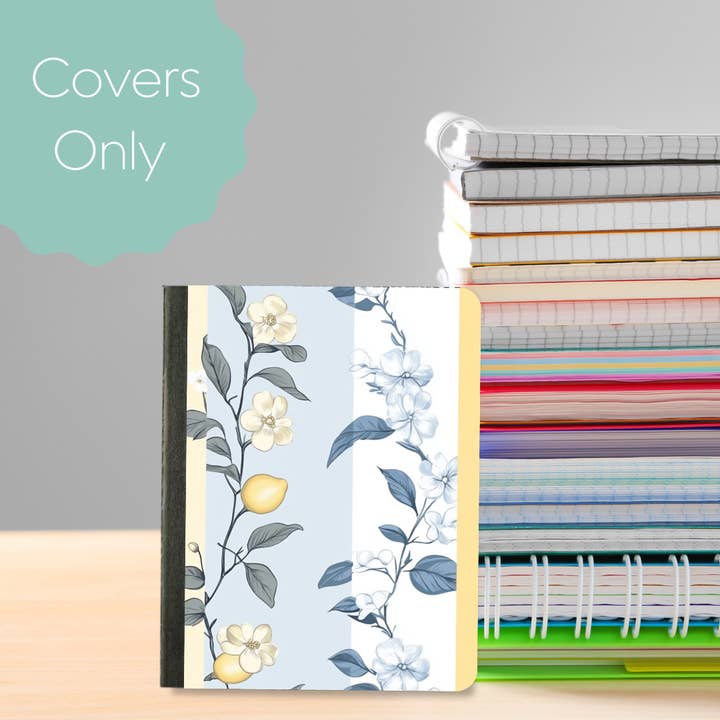 Couverture de carnet de composition mini à rayures multiples citrons pour la vente par Oily Graphic Creations