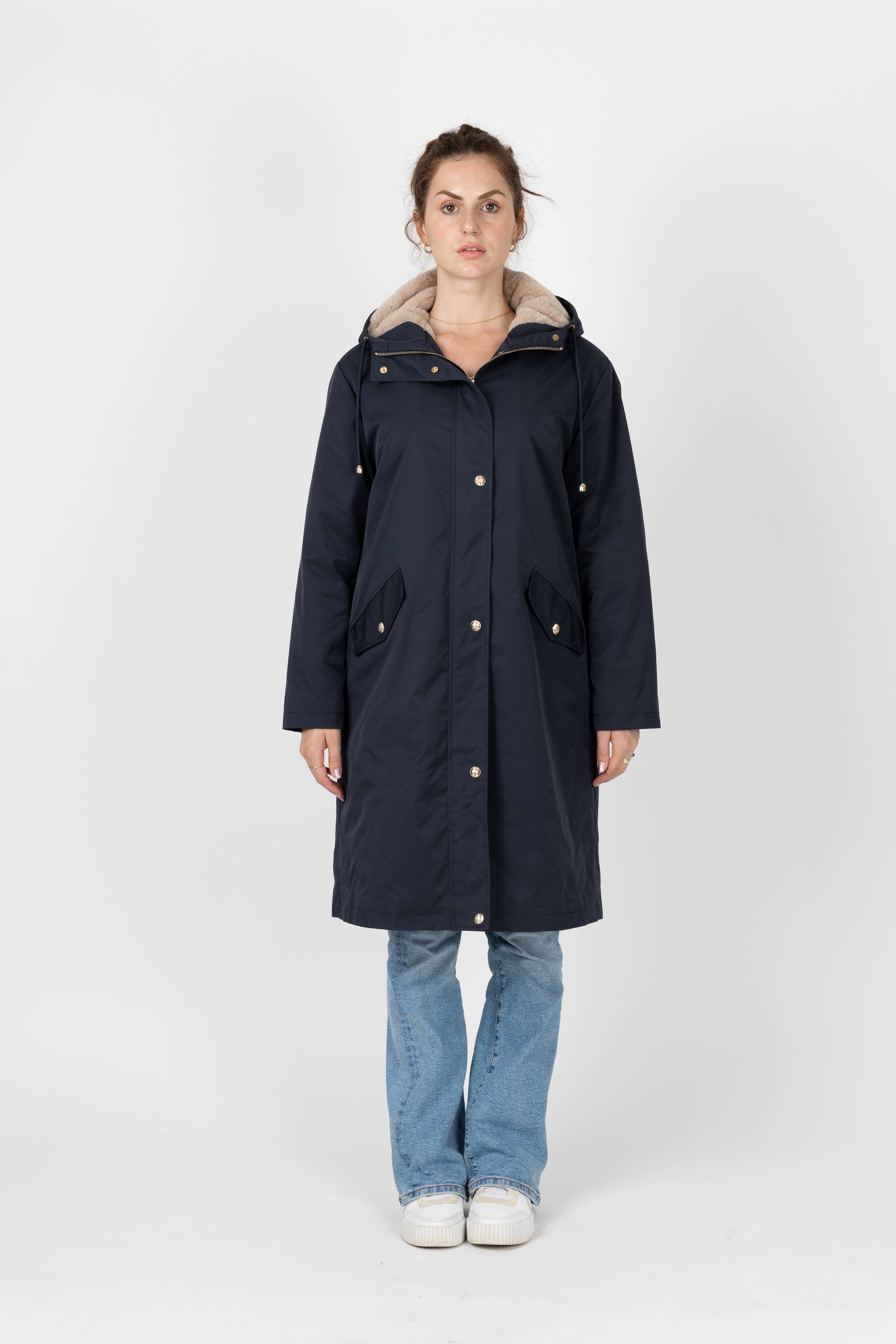 KZELL PARIS - Wholesale Parka - Women's - HOODED PARKA WITH FAUX FUR LINING11