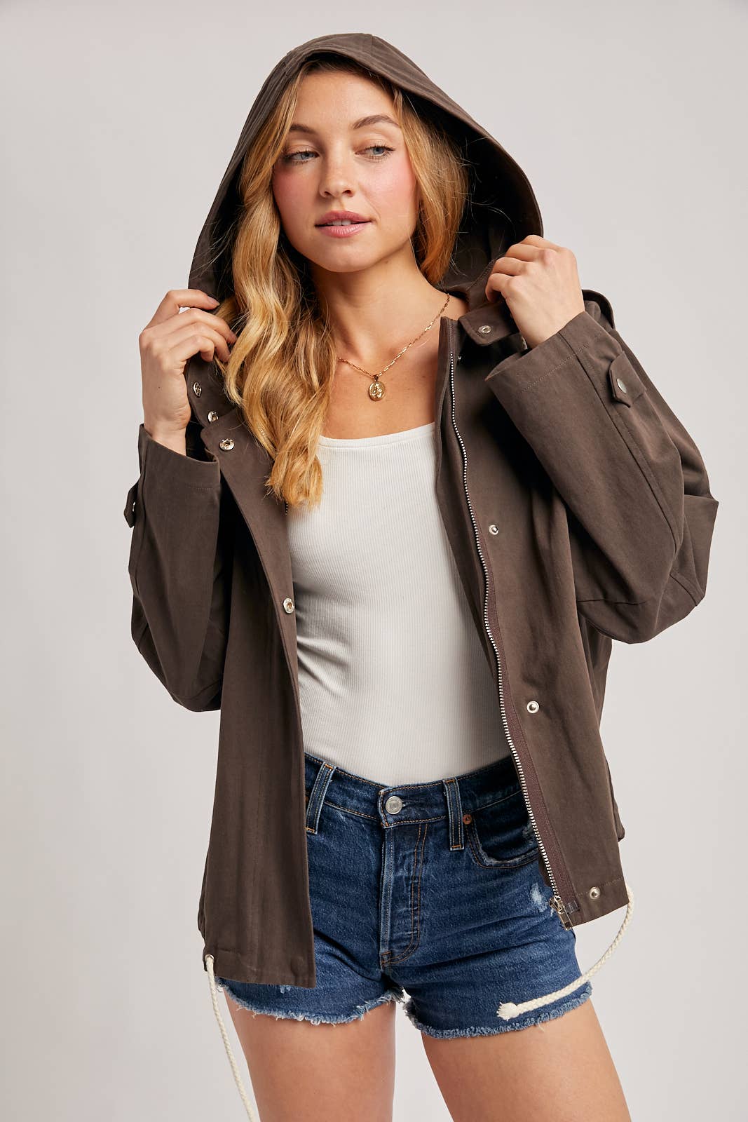 Bluivy – wholesale Jacket – Women's – DRAWSTRING HOODED JACKET8
