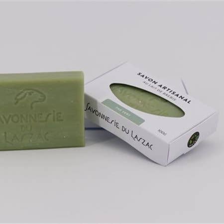 Savonnerie du Larzac – Großhandel Feste Seife – Grüner Tee Schafmilchseife1